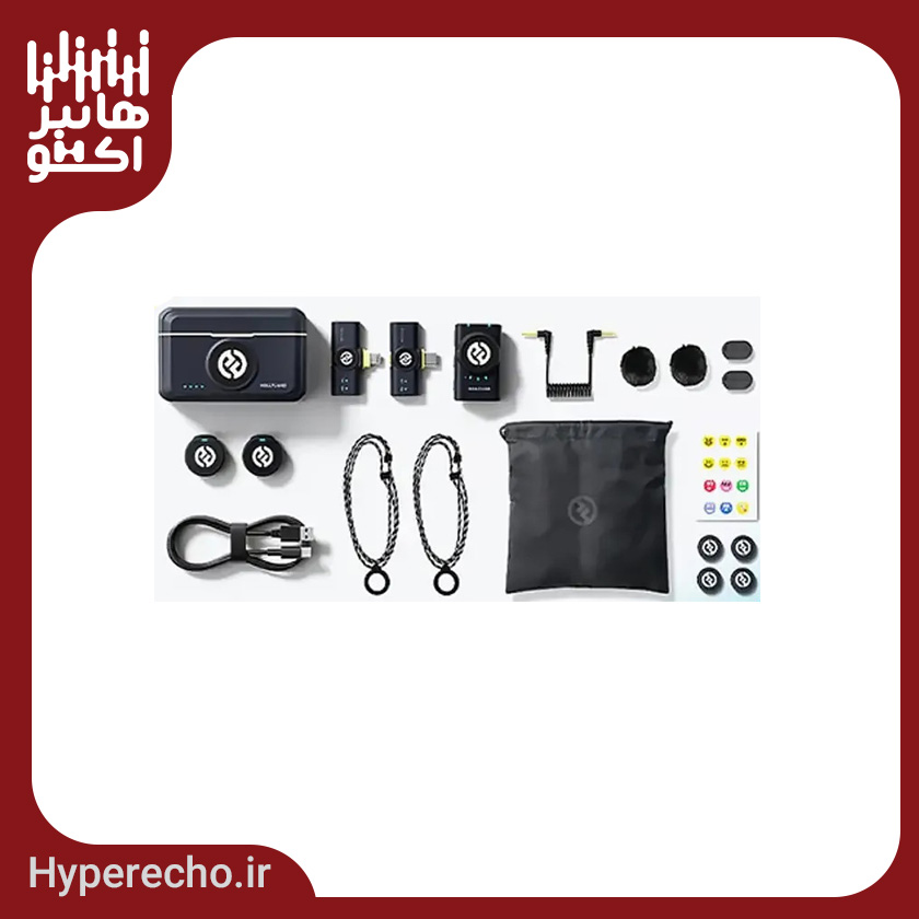 میکروفون کمبو بیسیم دو نفره هالی لند مدل LARK M2 (5) میکروفون کمبو بیسیم دو نفره هالی لند LARK M2